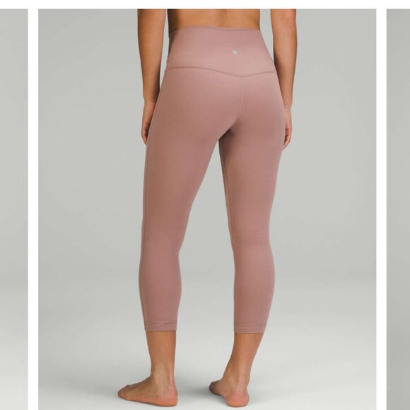 Lululemon Align Crop 23 inch Leggings Yoga Size 2 Nude Tan - Picture 1 of 7